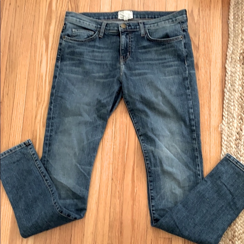 Current/Elliott Women's Skinny Jeans - Medium/Dark Blue Wash